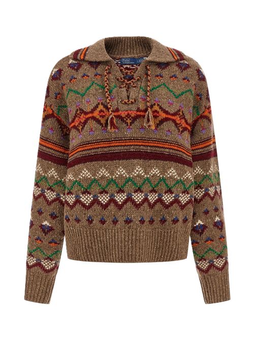 Maglione jacquard - Polo ralph lauren Polo Ralph Lauren | 211972167001TAN MULTI